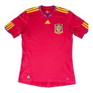 Vintage Y2K Adidas Spain 2010 Home Football Soccer Jersey SZ Medium RFCF Espana